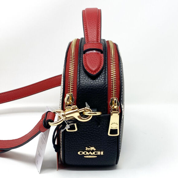 Coach Disney Mickey Mouse X Keith Haring Serena Satchel Chalk Leather C7234 - Picture 4 of 10